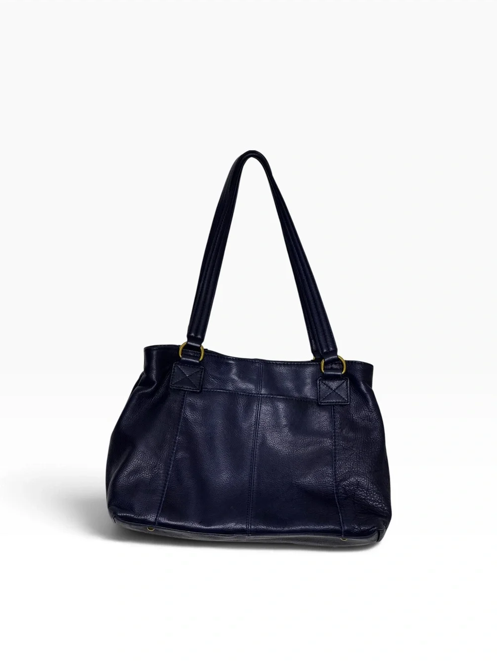 American Leather Co. Val Perfect Satchel, EUC, Navy